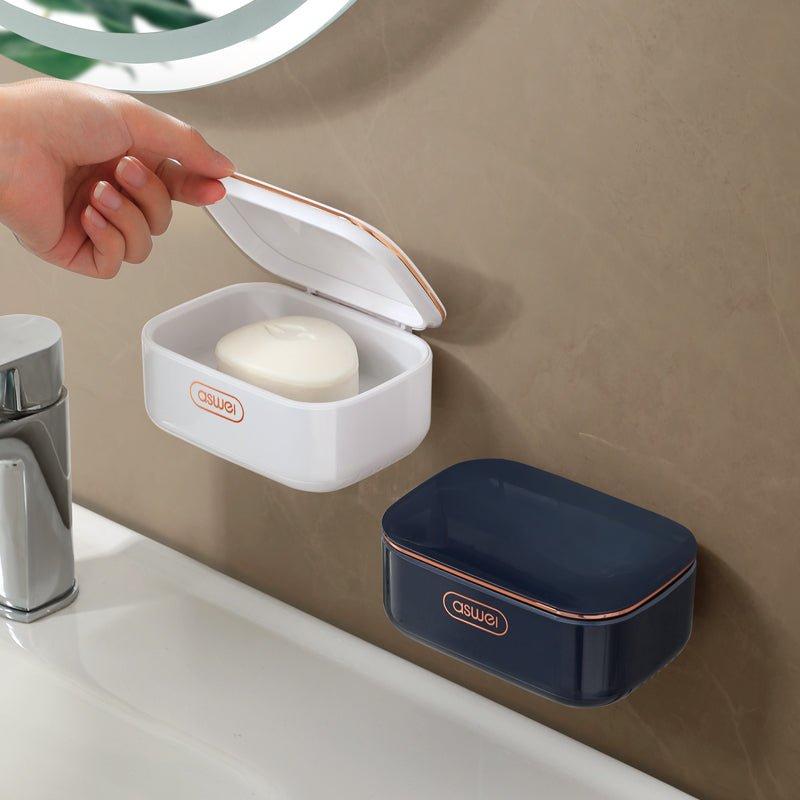 GonQin Soap Box With Cover Draining Water - GonQin