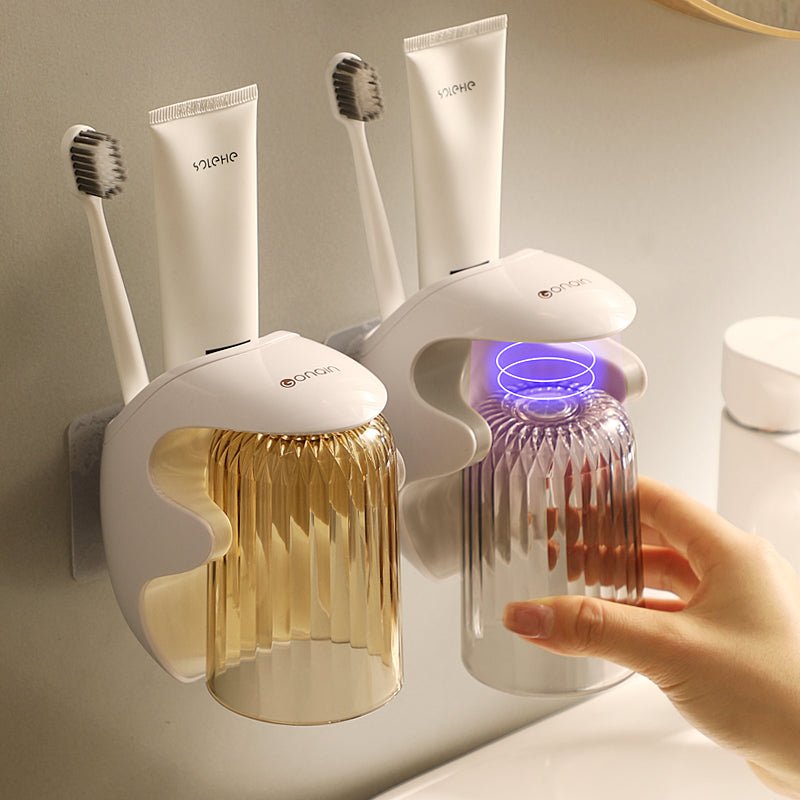 GonQin Toothbrush & Toothpaste HUG ME Holder With A Magnetic cup - GonQin